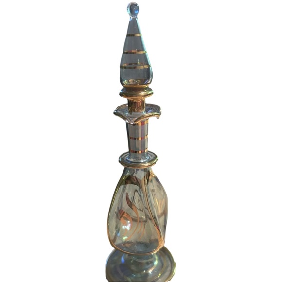 Set, perfume blown bottles, Egyptian blown ,2 of them, Hungarian the gre… - Picture 3 of 5
